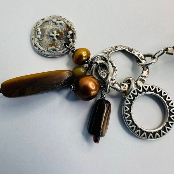 Silpada Beaded Toggle Clasp with Charms - Picture 6 of 7